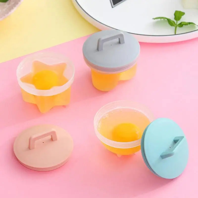 4-Piece Egg Poacher Set with Lid & Brush – Pancake Maker Egg Poacher Set Babs