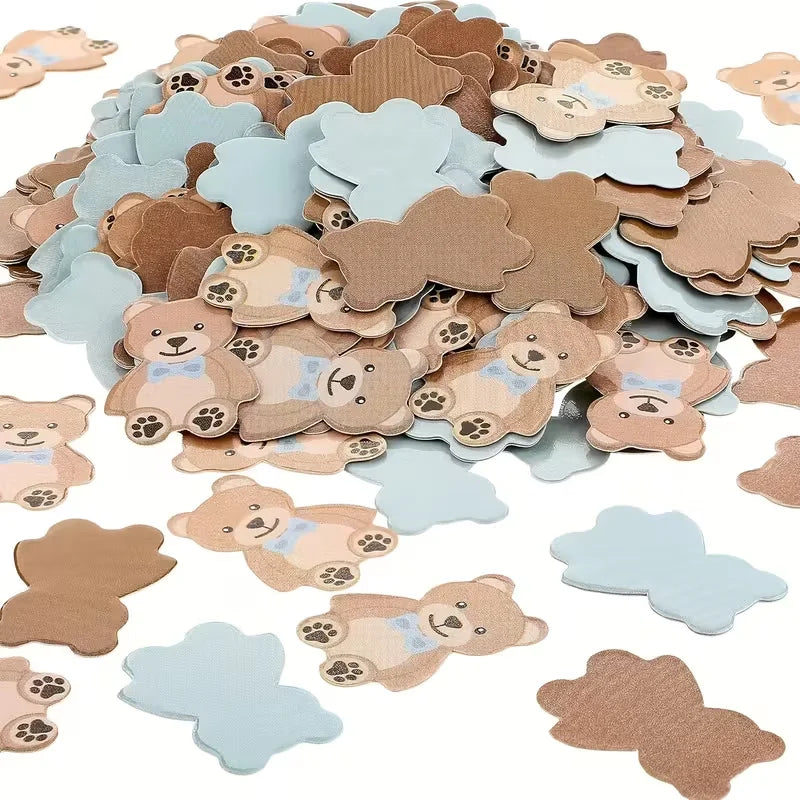 100pcs Teddy Bear Confetti – Baby Shower & Party Decor Party Confetti Babs