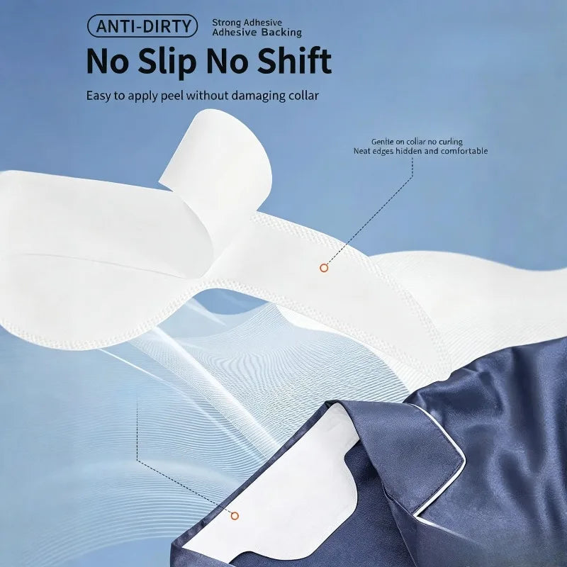 10-Pack Disposable Collar Sweat Pads – Shirt & Hat Protector Collar Sweat Pads Babs