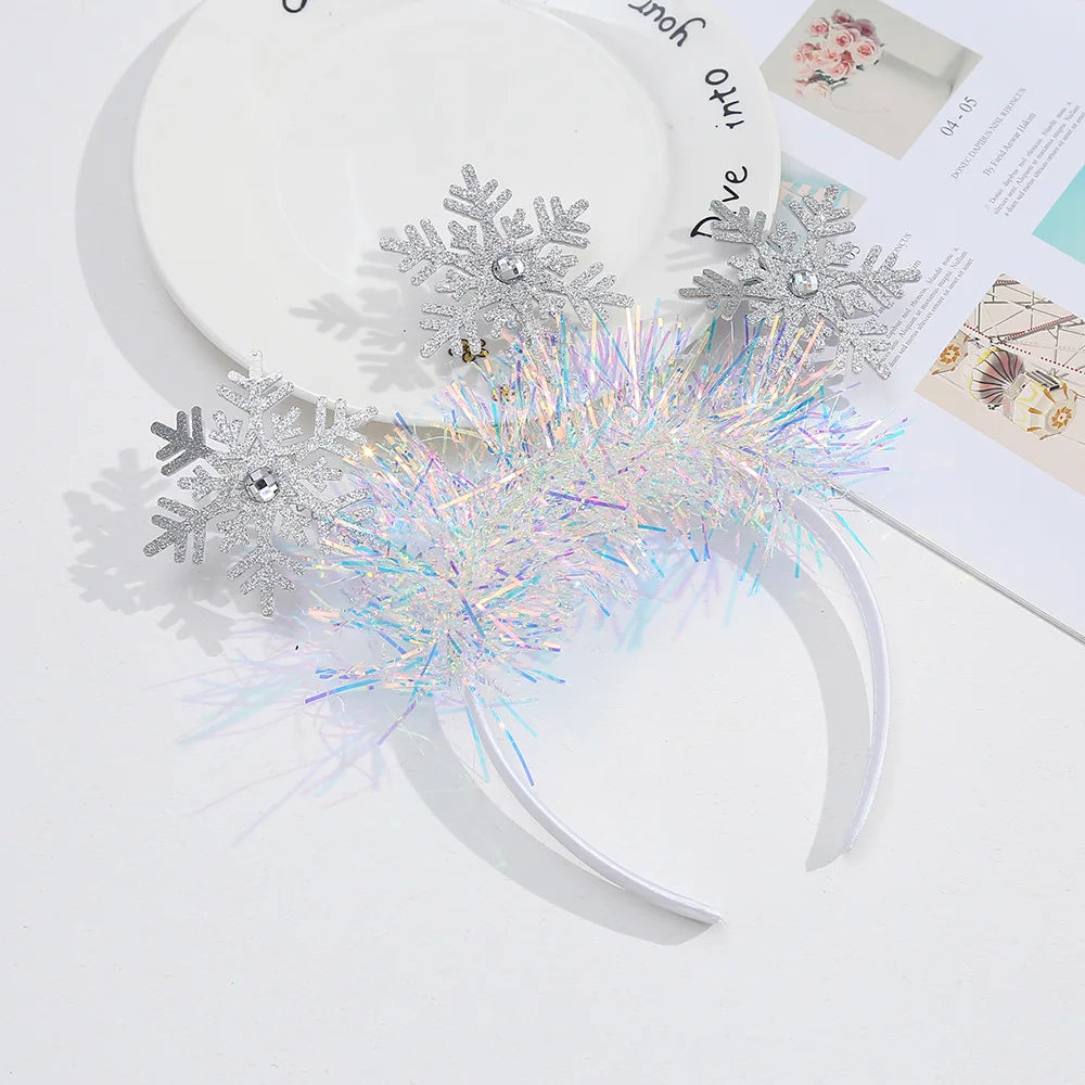 Sparkly Tinsel Pom-Pom Party Headbands for Kids – 12 Pack Party Headband Set Babs 2