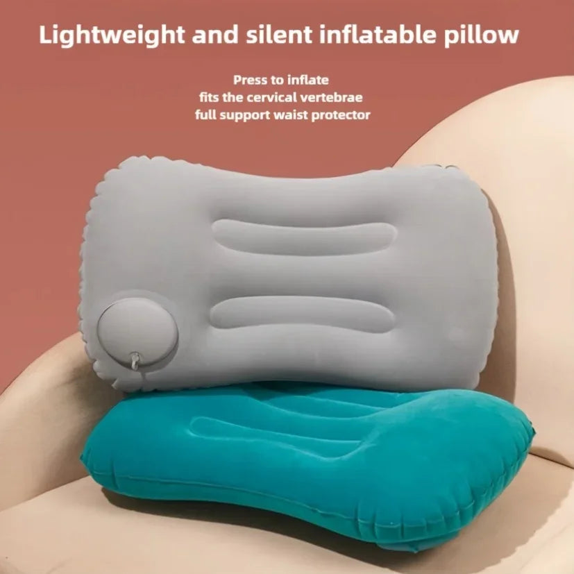 Inflatable Travel Neck & Waist Pillow – Portable & Foldable Inflatable Travel Pillow Babs