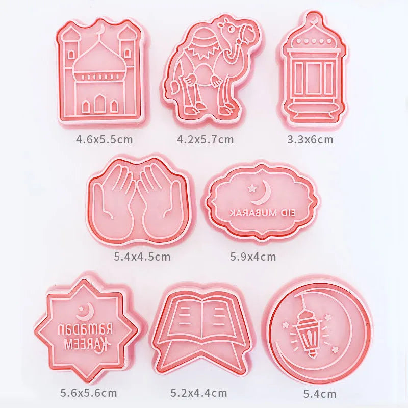 Eid Mubarak & Ramadan Cookie Cutter Set – Islamic Baking Molds Cookie Cutter Set Babs