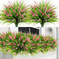 6pcs Fake Lavender Stems – Wedding & Home Floral Decor Artificial Flower Stems Babs Light Pink 6 pcs
