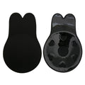 Women's Adhesive Silicone Strapless Bra & Nipple Covers – Reusable Adhesive Silicone Bra Babs Black 1XL