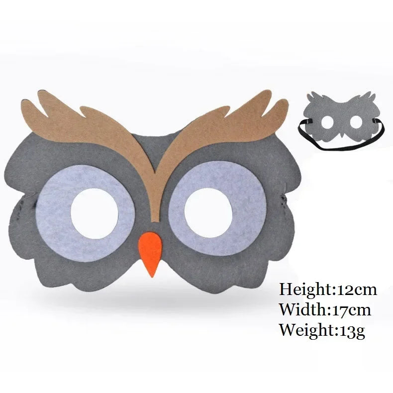 Kids Animal Felt Masks – Birthday, Cosplay & Forest Party Favors