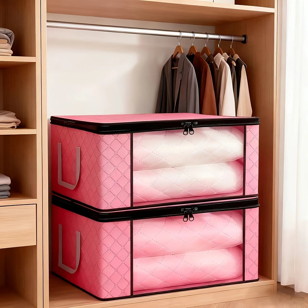 Foldable Clothes Storage Bags with Clear Window | Wardrobe Organiser Foldable Storage Bags Babs