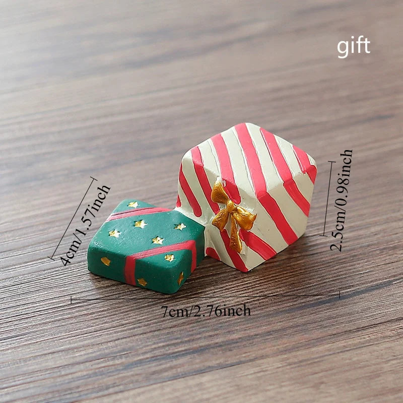 Mini Santa & Elk Resin Christmas Ornament – Holiday Decor Christmas Resin Ornament Babs