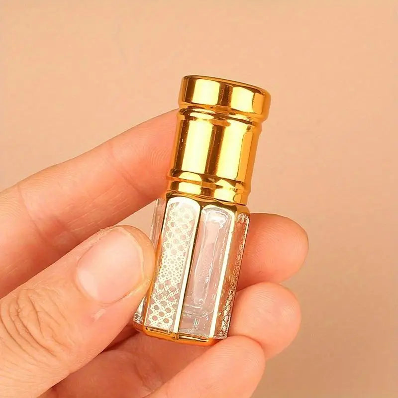 12ML Refillable Golden Glass Roller Bottle – Essential Oil & Perfume Essential Oil Roller Bottle Babs