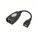 USB to RJ45 LAN Extension Adapter Extender Set – Black Network Adapter Babs 1set