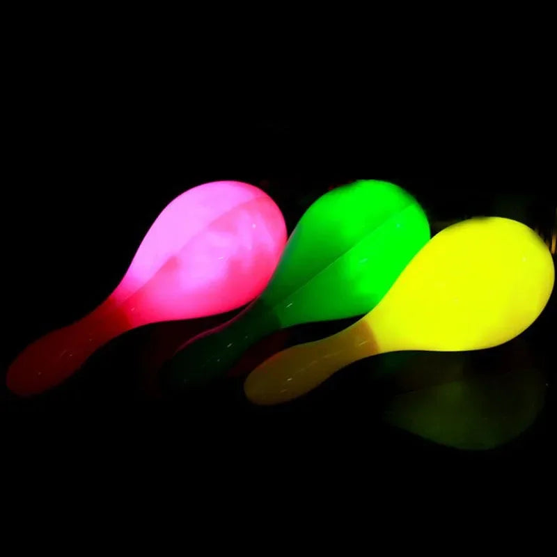 30pcs LED Flashing Maracas – Light-Up Kids Party Noise Makers LED Party Maracas Babs 1