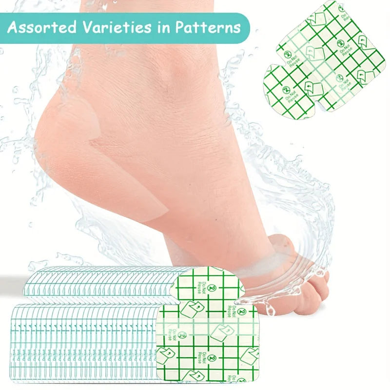 20PCS Invisible Moisturizing Heel Patches – Breathable PU Cushions Heel Cushion Patch Babs