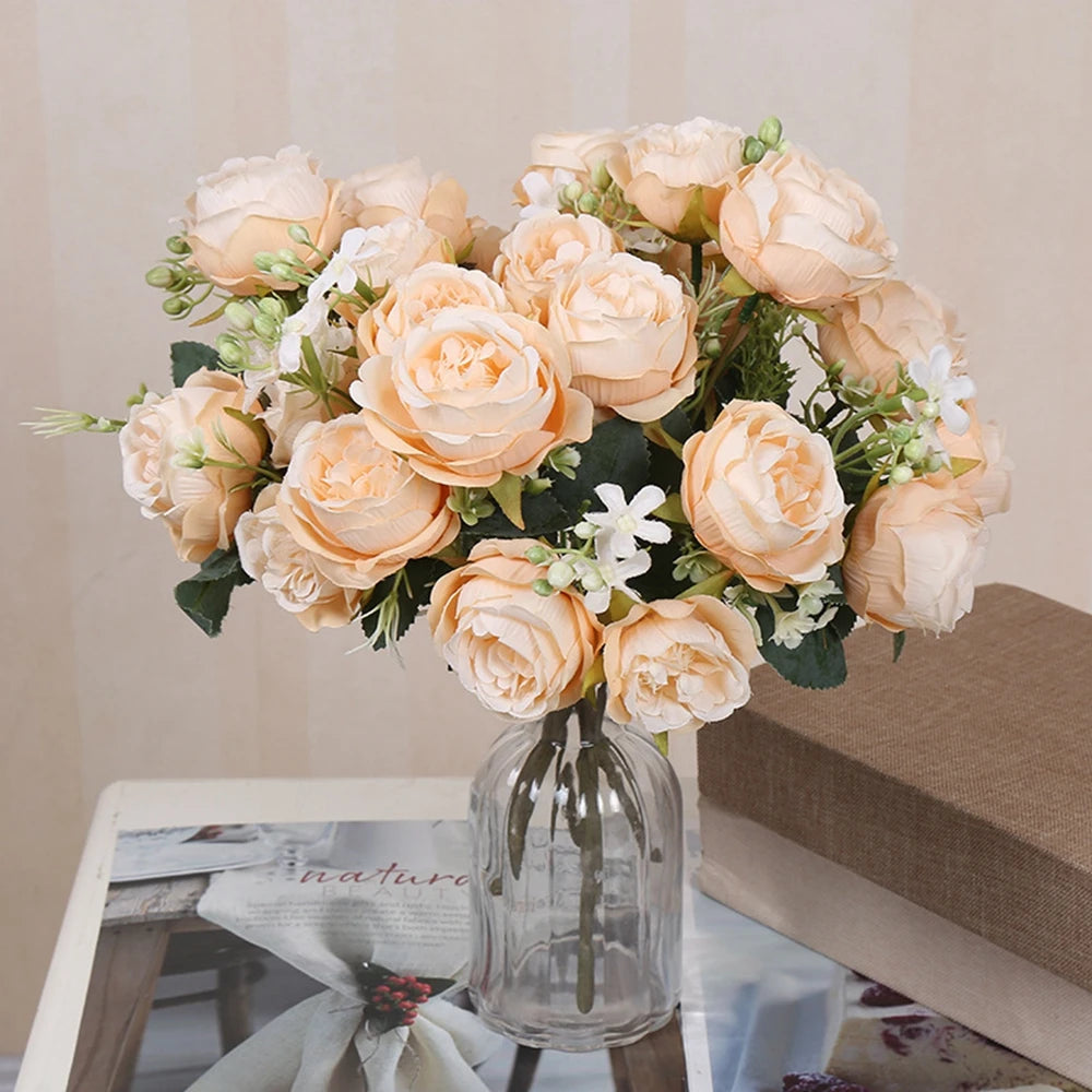 Artificial Silk Rose Bouquet – Wedding & Home Decor Artificial Flower Bouquet Babs