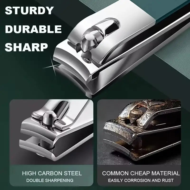 Stainless Steel Nail Clipper Set – Concave Blade & File Included Nail Clipper Set Babs