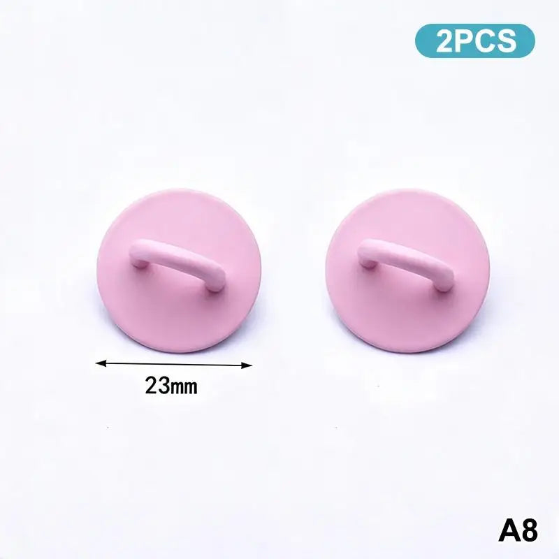 2pcs Adhesive Metal Phone Charm Holder & Keychain Hook Phone Charm Holder Babs A8