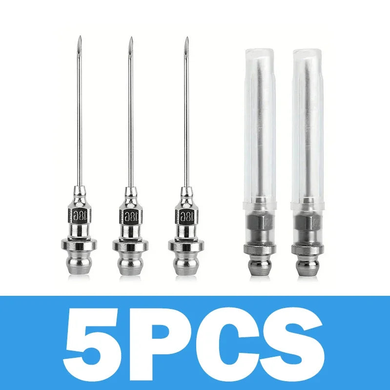 5-Pack Grease Needle Nozzles for Bearings & Ball Joints Grease Gun Accessory Babs 5pcs