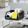 Double Layer Desk Organizer Pegboard Pen Holder Storage Shelf Desk Organizer Babs black