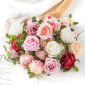 Silk Rose Artificial Flowers for Wedding, Wreath & Home Décor Artificial Silk Flowers Babs MULTI 40 pcs