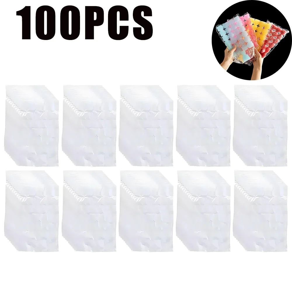 Food Grade Ziplock Ice Cube Bags – Clear Freezer Storage Freezer Storage Bags Babs 10Bags