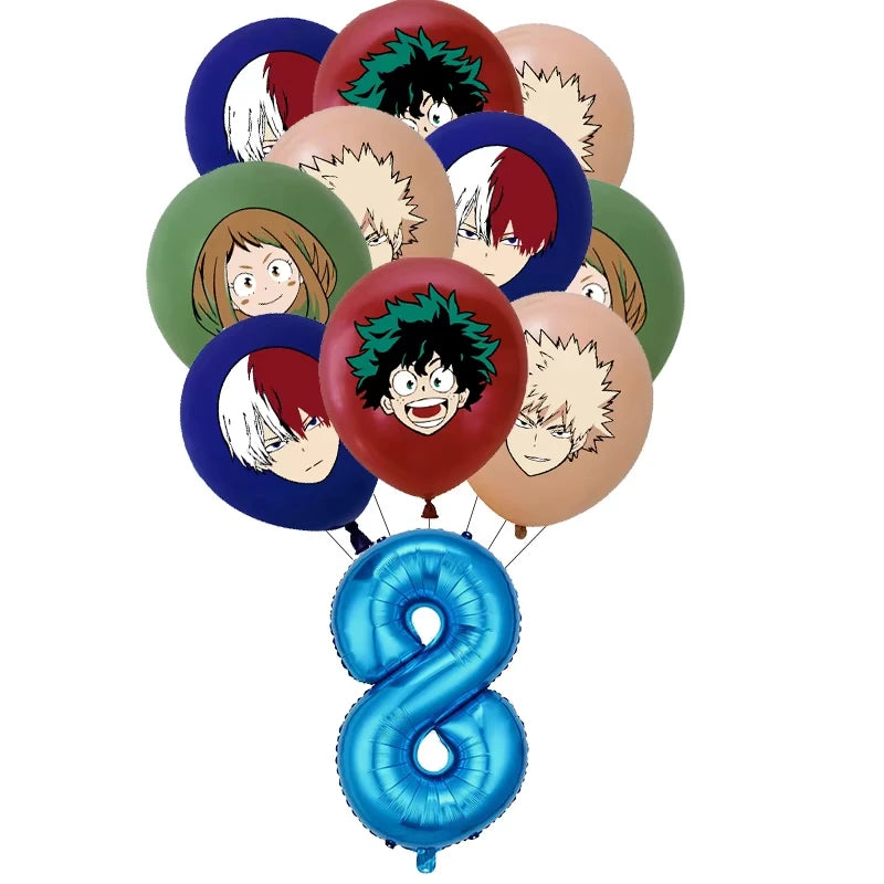 My Hero Academia Birthday Party Tableware & Decoration Kit