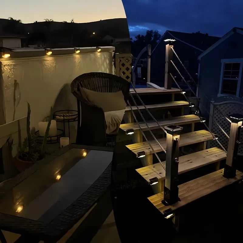 Solar LED Stair Lights – IP65 Waterproof Fence & Garden Lights Solar Outdoor Light Babs