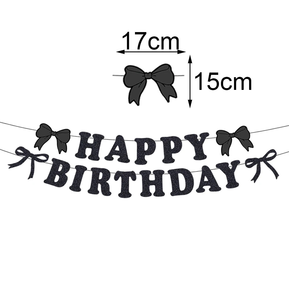 32" Black Bow Number Balloon Kit – Party & Wedding Décor Party Balloon Kit Babs Orange As pictures show