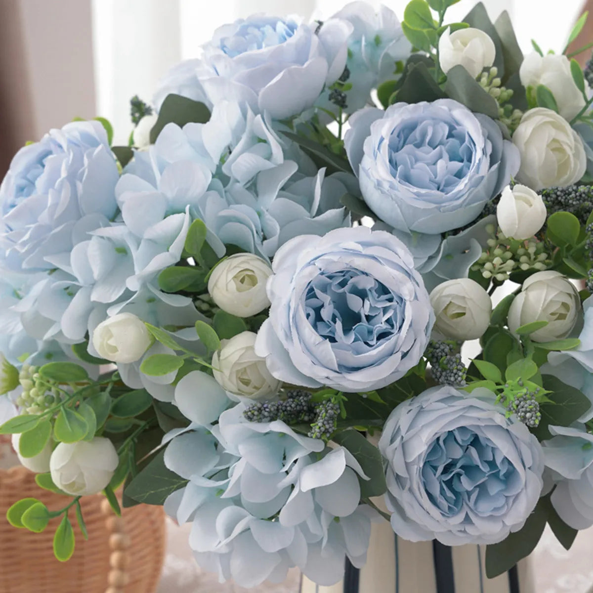 Silk Peony Hydrangea Artificial Flower Bouquet | Wedding Décor Artificial Flower Bouquet Babs