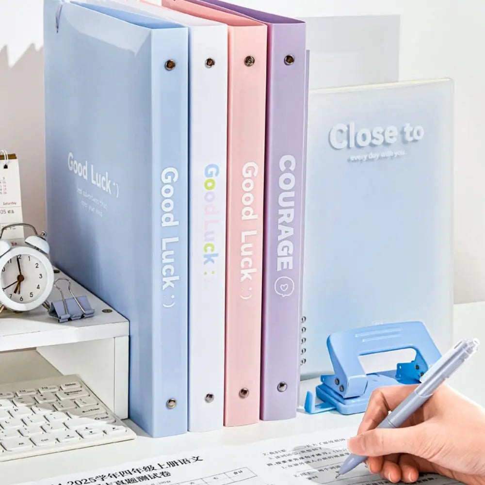A4 Loose-Leaf Folder Transparent Document Pouch Organizer Document File Folder Babs