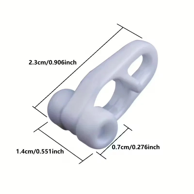 60-Pack Curtain Rail Sliding Hook Rings – Straight & Curved Rail Curtain Hook Rings Babs