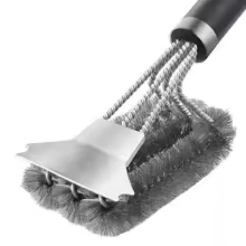 Stainless Steel Grill Brush & Scraper with Deluxe Handle Grill Cleaning Brush Babs Default Title
