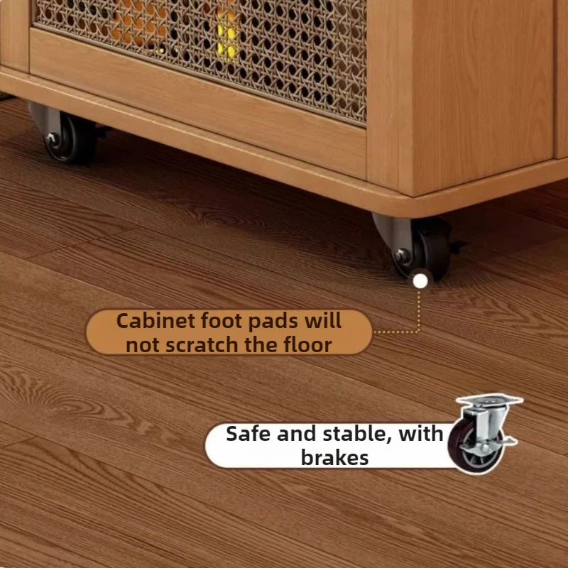 Oeny Lift-Top Folding Wood Coffee Table with Storage & Wheels Lift-Top Coffee Table Babs
