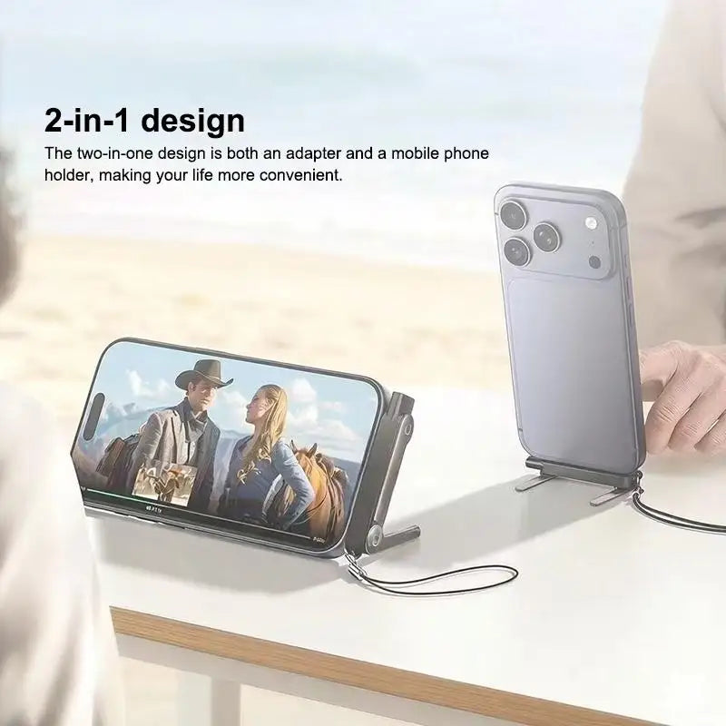 240W USB-C to Lightning Adapter with Stand & 90° OTG USB-C Charging Adapter Babs