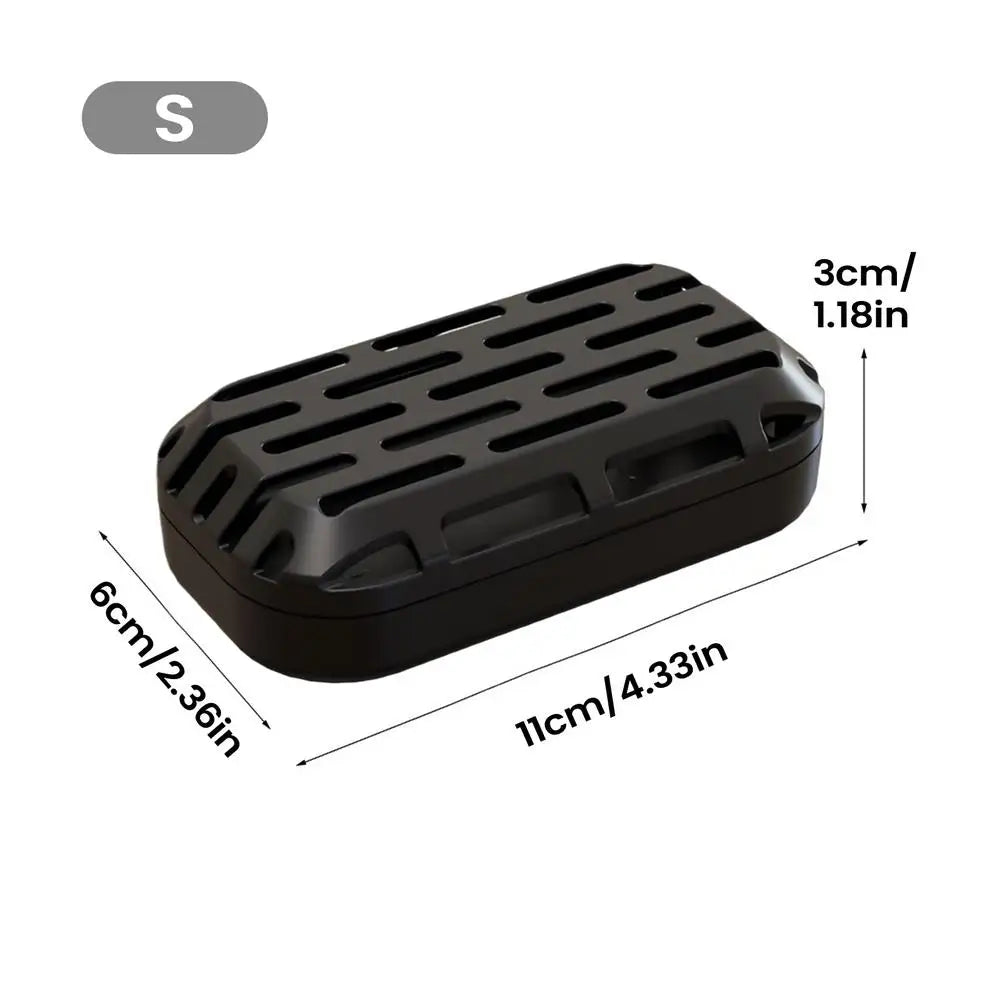 Turtle Tank Waste Collector – Suction Cup Reptile Toilet Reptile Tank Accessory Babs Black S
