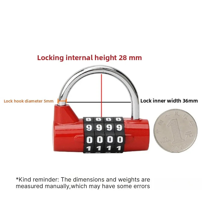 4-Digit Combination Padlock – Locker, Luggage & Cabinet Lock Combination Padlock Babs