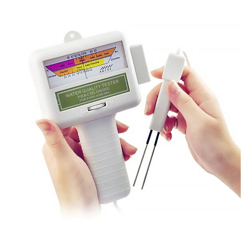 2-in-1 pH & Chlorine Meter | Pool Spa Aquarium Water Tester Water Quality Meter Babs