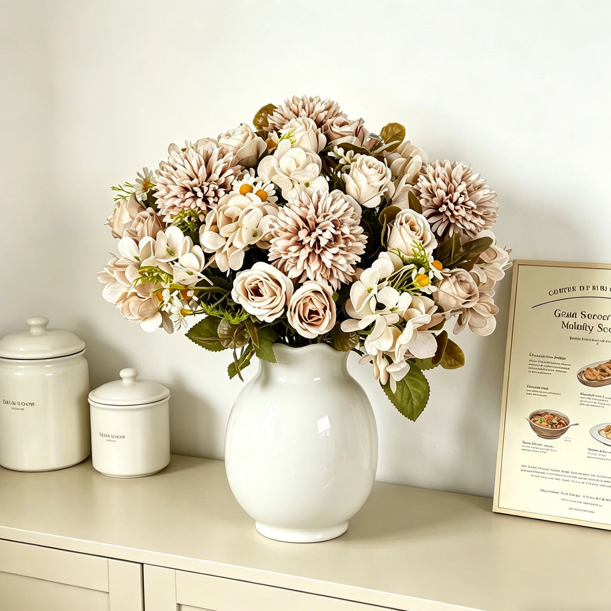 Artificial Chamomile Bouquet for Wedding, Home & Party Décor Artificial Flower Bouquet Babs