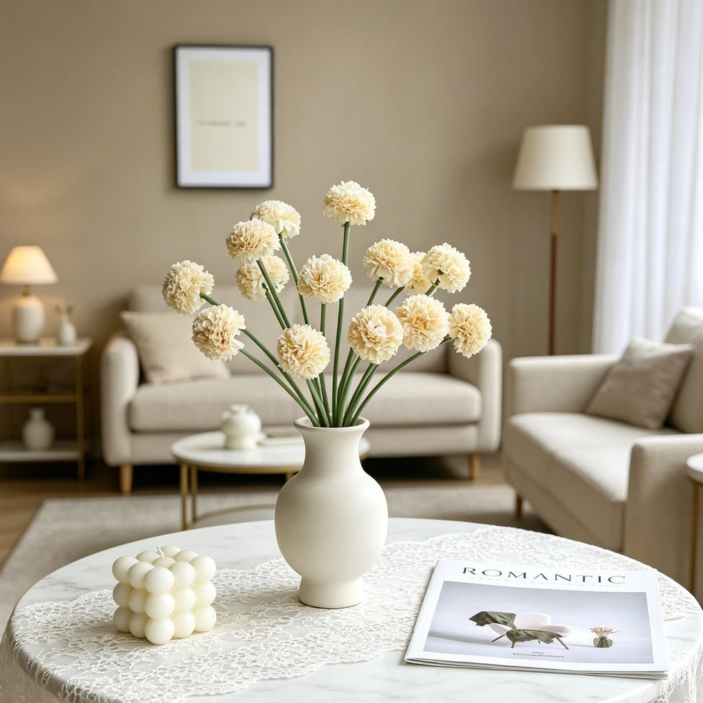 Artificial Silk Mini Ball Chrysanthemum Flowers – Home & Wedding Artificial Silk Flowers Babs