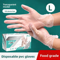 Food Grade Disposable PVC Gloves – Kitchen, Baking & Dishwashing Disposable Kitchen Gloves Babs Size L-100 pcs
