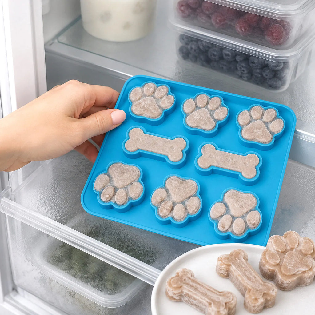 Paw Print Silicone Baking Mold – 6-Cavity Dog & Cat Treat Pan Silicone Baking Mold Babs
