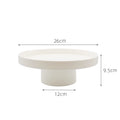 Modern Round Storage Tray – Desk, Jewelry & Kitchen Organizer Decorative Storage Tray Babs White Large