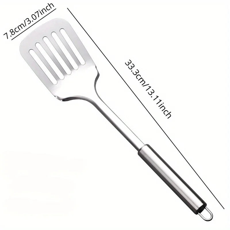 Stainless Steel Slotted Turner Spatula – Burgers & Steaks Kitchen Spatula Turner Babs