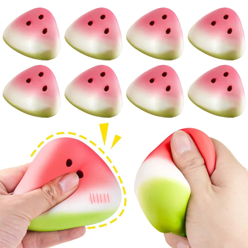 Watermelon Fidget Squeeze Toy 2/4 Pcs – Kids Party Favors Fidget Squeeze Toy Babs