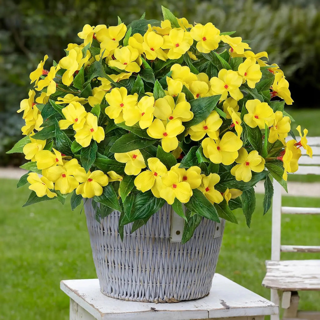Artificial Silk Balsam Flower Bouquet – Wedding & Home Décor Artificial Flower Bouquet Babs