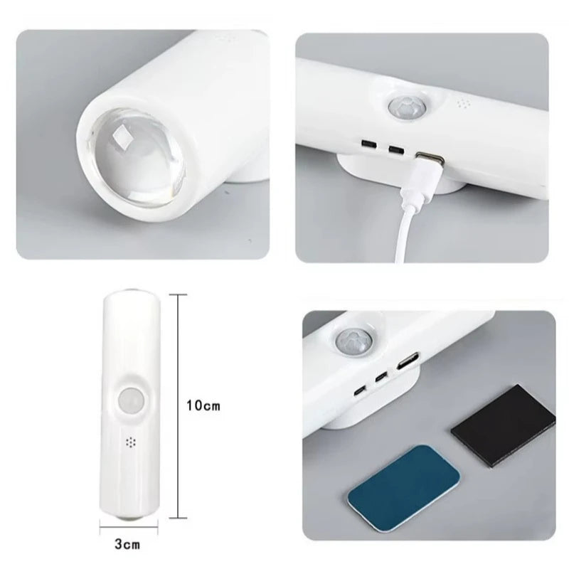 RGB Motion Sensor Night Light – Rechargeable Magnetic Wall Lamp Motion Sensor Night Light Babs