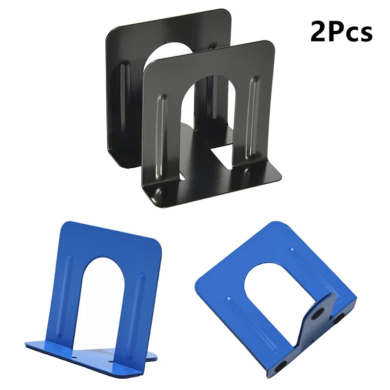 2-Pack Heavy Duty Metal Bookends – Book & Magazine Holder Metal Bookends Babs