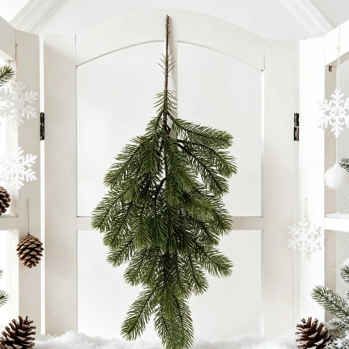 Artificial Pine Needle Rattan Vine – Christmas & Wedding Decor Artificial Vine Decor Babs