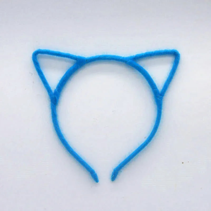 LED Flashing Cat & Fox Ears Headband – Glowing Party Hair Hoop LED Party Headband Babs lightless blue