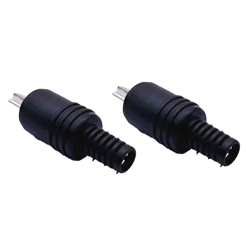 2PCS Male DIN 2-Pin Screw Terminal Audio Speaker Adapter Audio Connector Adapter Babs