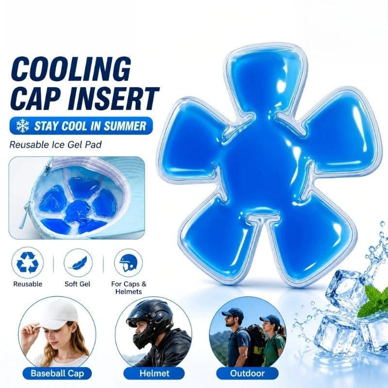 Hat & Helmet Cooling Gel Pad – Outdoor & Home Use Helmet Cooling Insert Babs