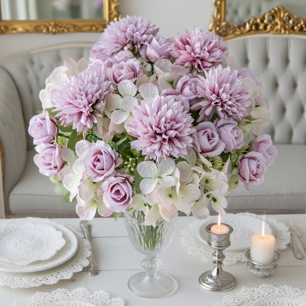Artificial Silk Rose Bouquet – Wedding & Home Décor Flowers Artificial Silk Flowers Babs
