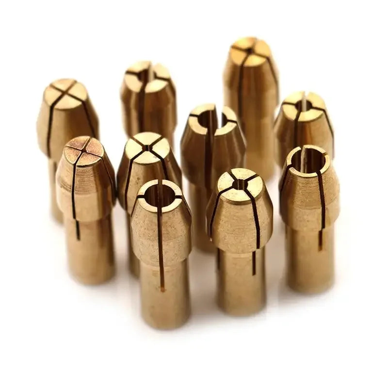 10Pcs Mini Drill Chuck Adapter 0.5–3.2mm Micro Collet Rotary Tool Drill Chuck Adapter Babs